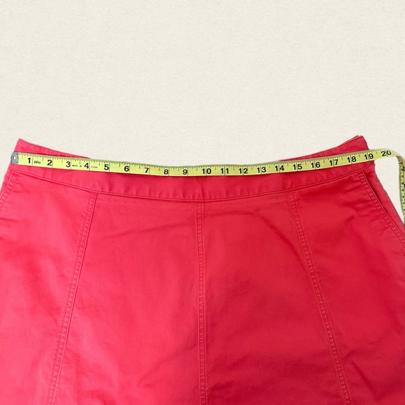 L.L. Bean Cotton A-Line Pink/Coral Skirt. - Picture 5 of 8